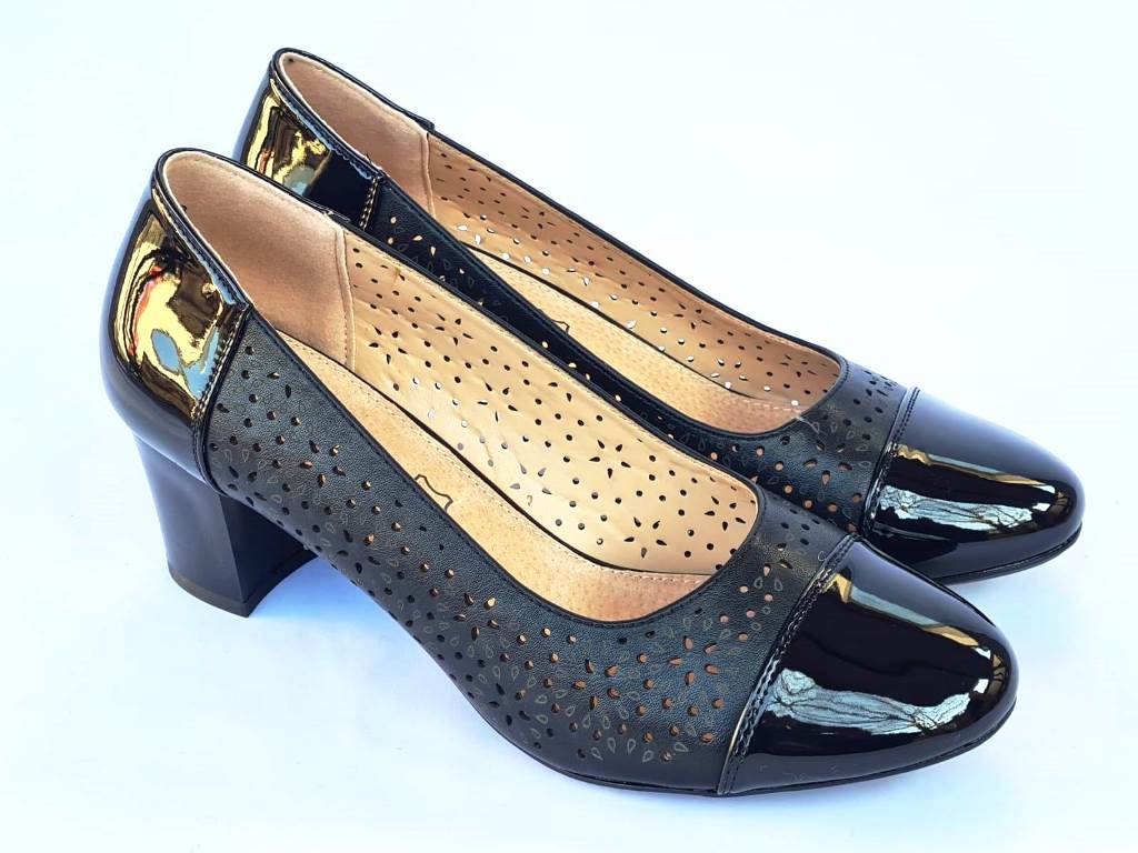 Pantofi dama negri Lavinia biashoes.ro imagine reduceri